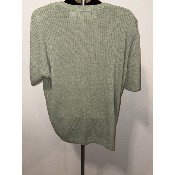 Alfred Dunner Pullover Knit Top Womens Size 1X Short Sleeve Made In USA - Picture 5 of 8